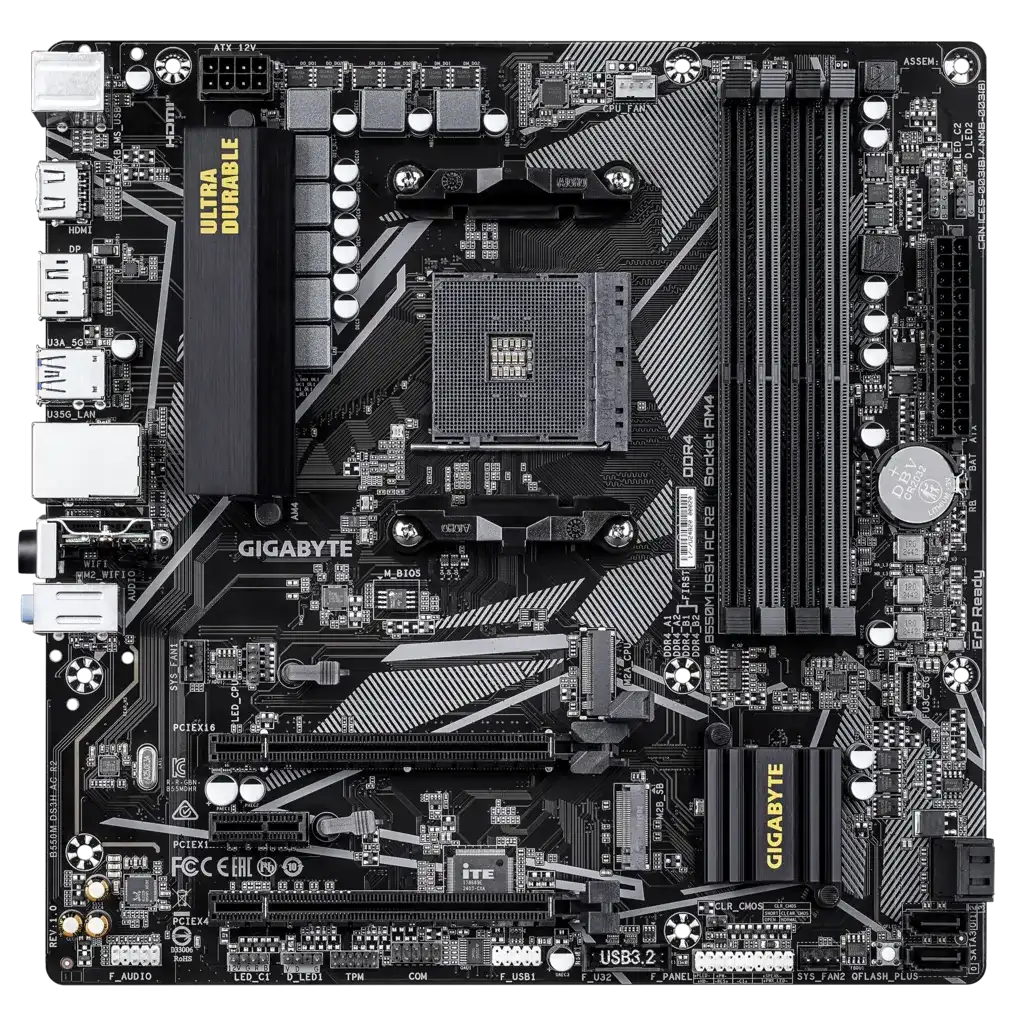 GIGABYTE B550M DS3H AC R2