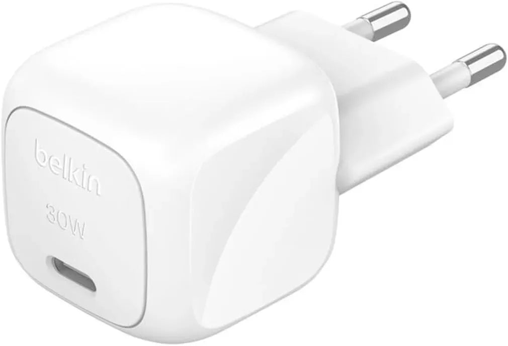 Belkin 30W USB-C Cube Wall Charger w/ 1M C-C Cable 30W | USB-C | PVC Cable 1M