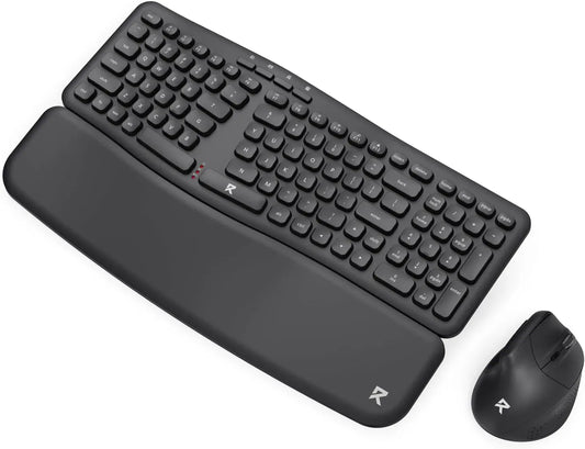 Redragon BS-7162MAX 2.4G Wireless Ergonomic Keyboard and Mouse Bundle – Black
