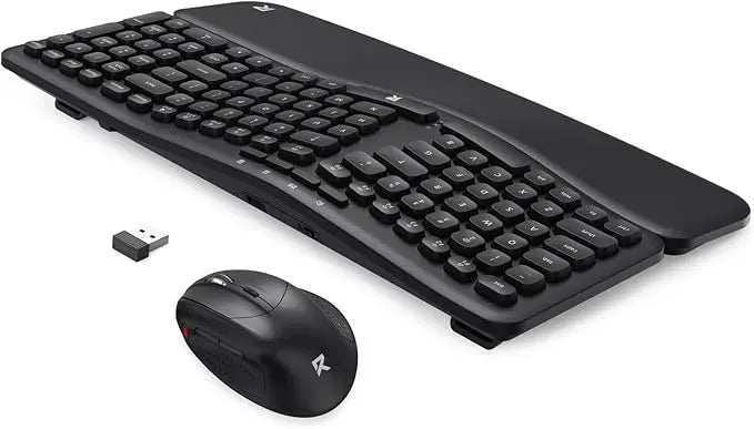 Redragon BS-7162MAX 2.4G Wireless Ergonomic Keyboard and Mouse Bundle – Black