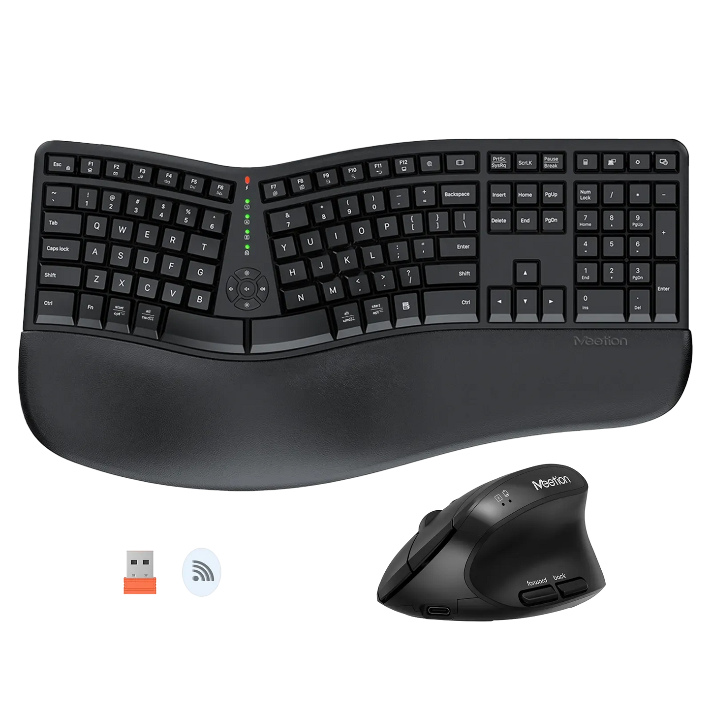 Meetion Director C Wireless Ergonomic Keyboard And Mouse Combo