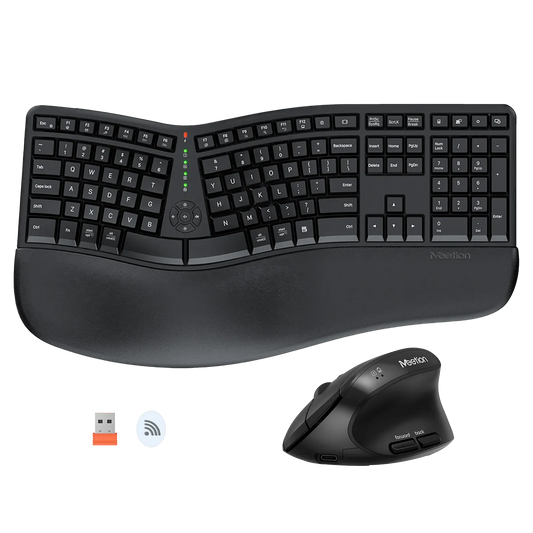 Meetion Director C Wireless Ergonomic Keyboard And Mouse Combo