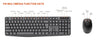 Meetion CW235 Sleek Design Wireless Arabic Keyboard And Mouse Combo