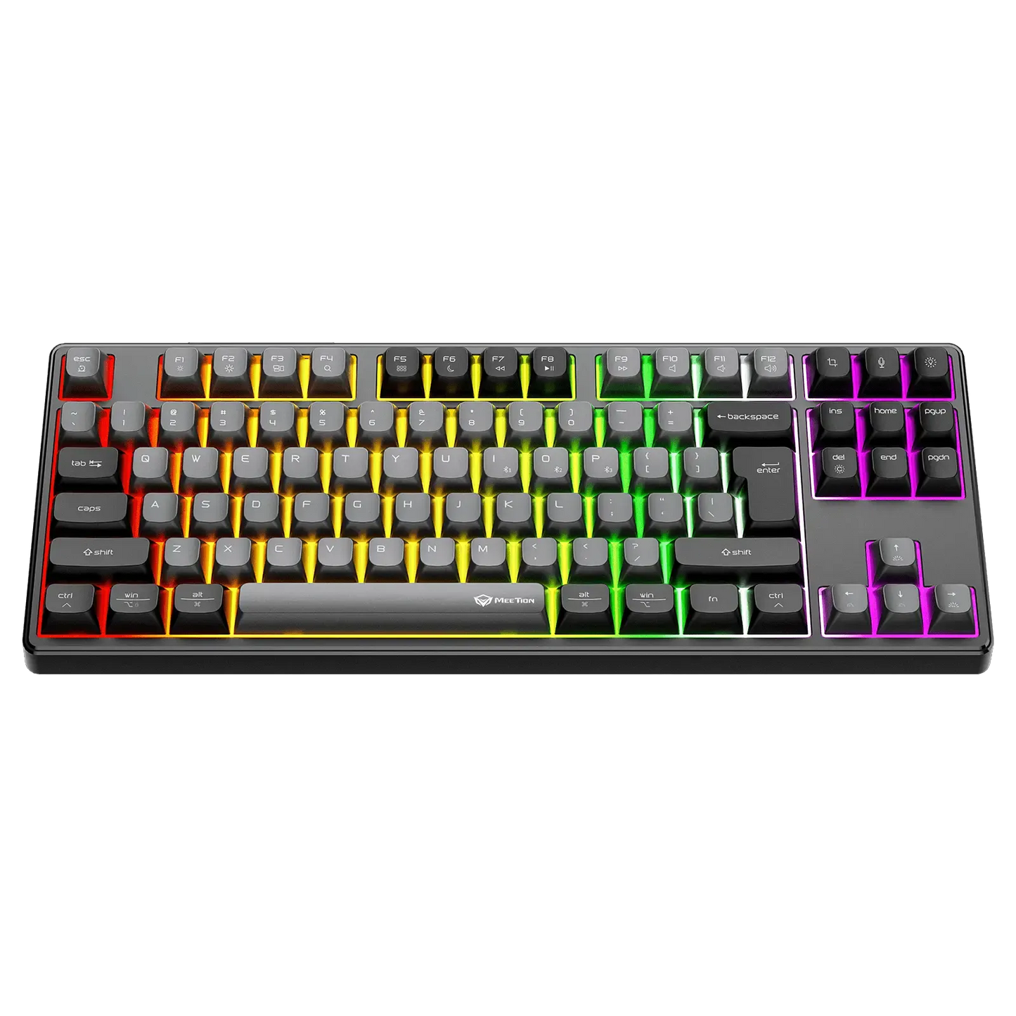 Meetion MK14 TKL RGB Hot   Rechargeable Wireless And Bluetooth Mechanical Keyboard